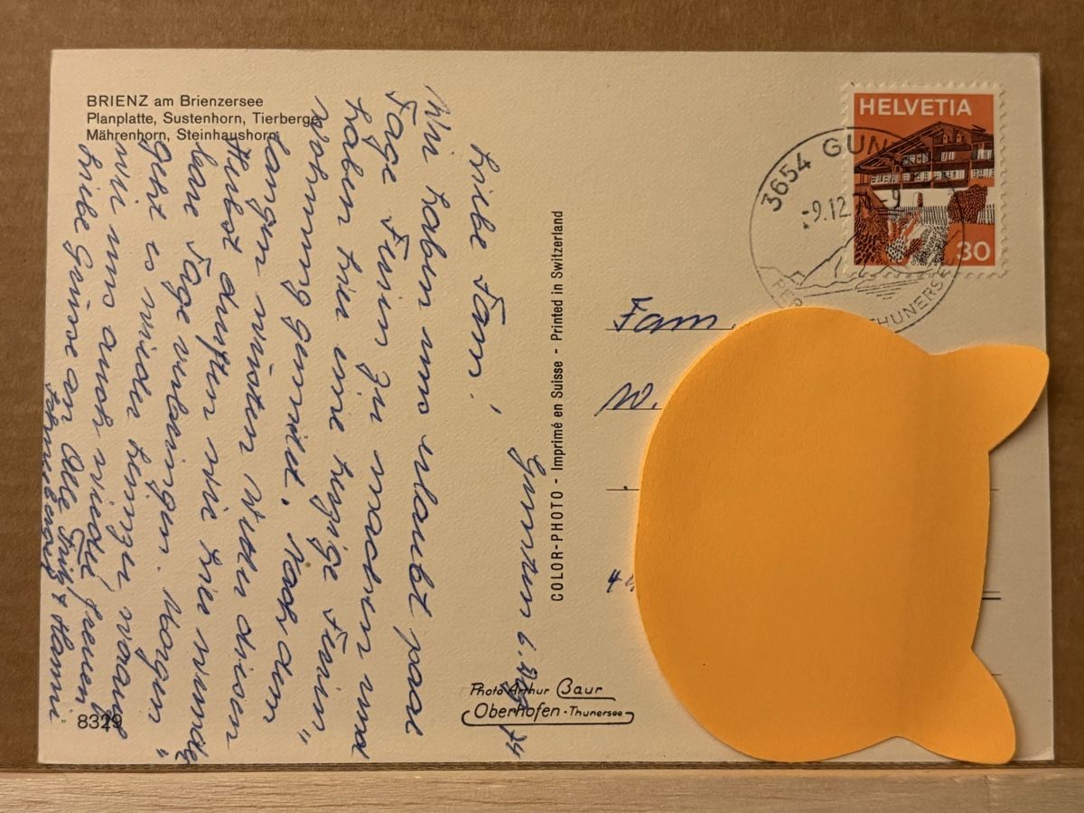 Cartoline postali: AK von Brienz mit Bergpanorama – Usato da Rümlang venduto da Kartenpost1 1