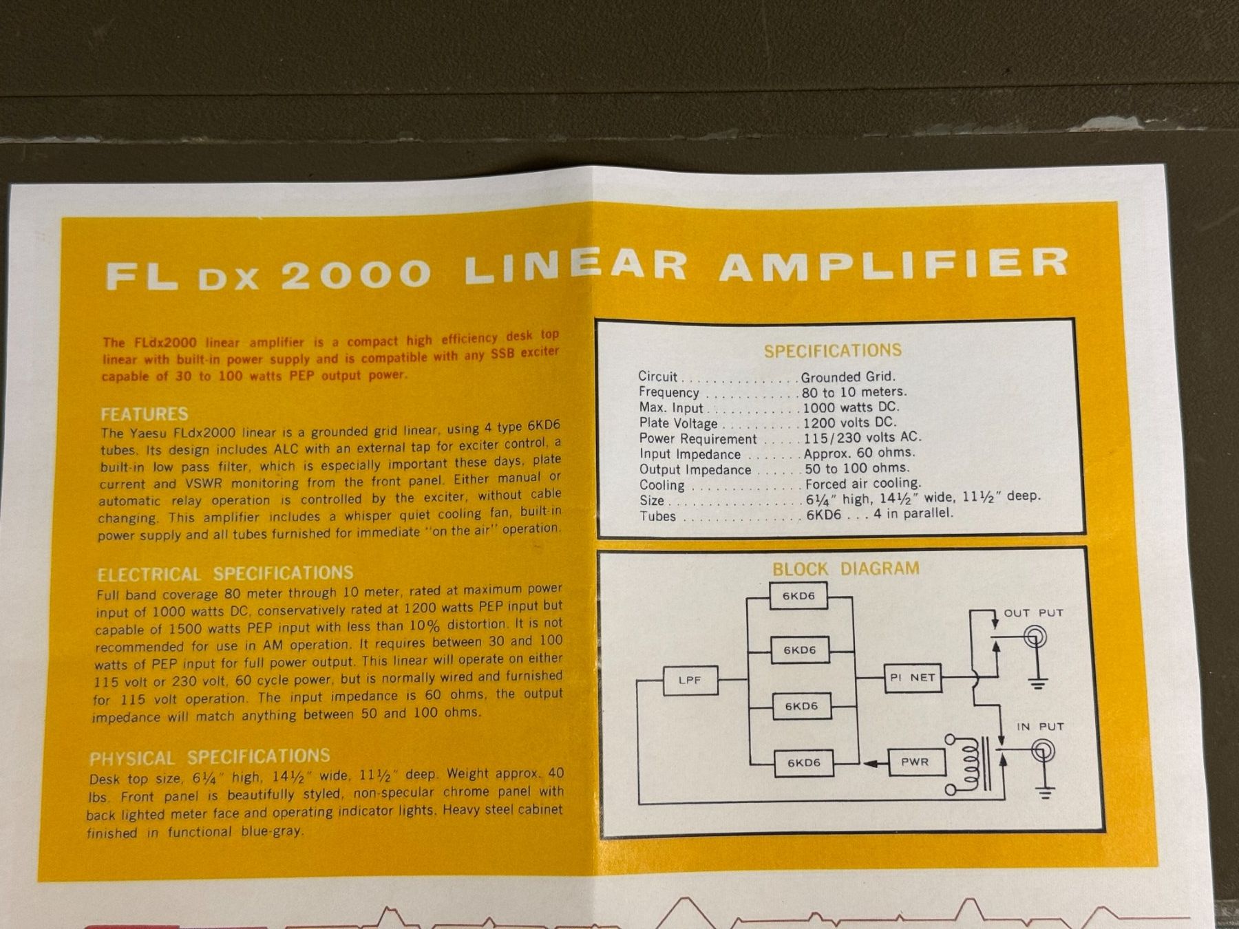 Radiocomunicazione: Oldie Linearverstärker FLdx-2000 – Usato da Ins venduto da funkflieger 2