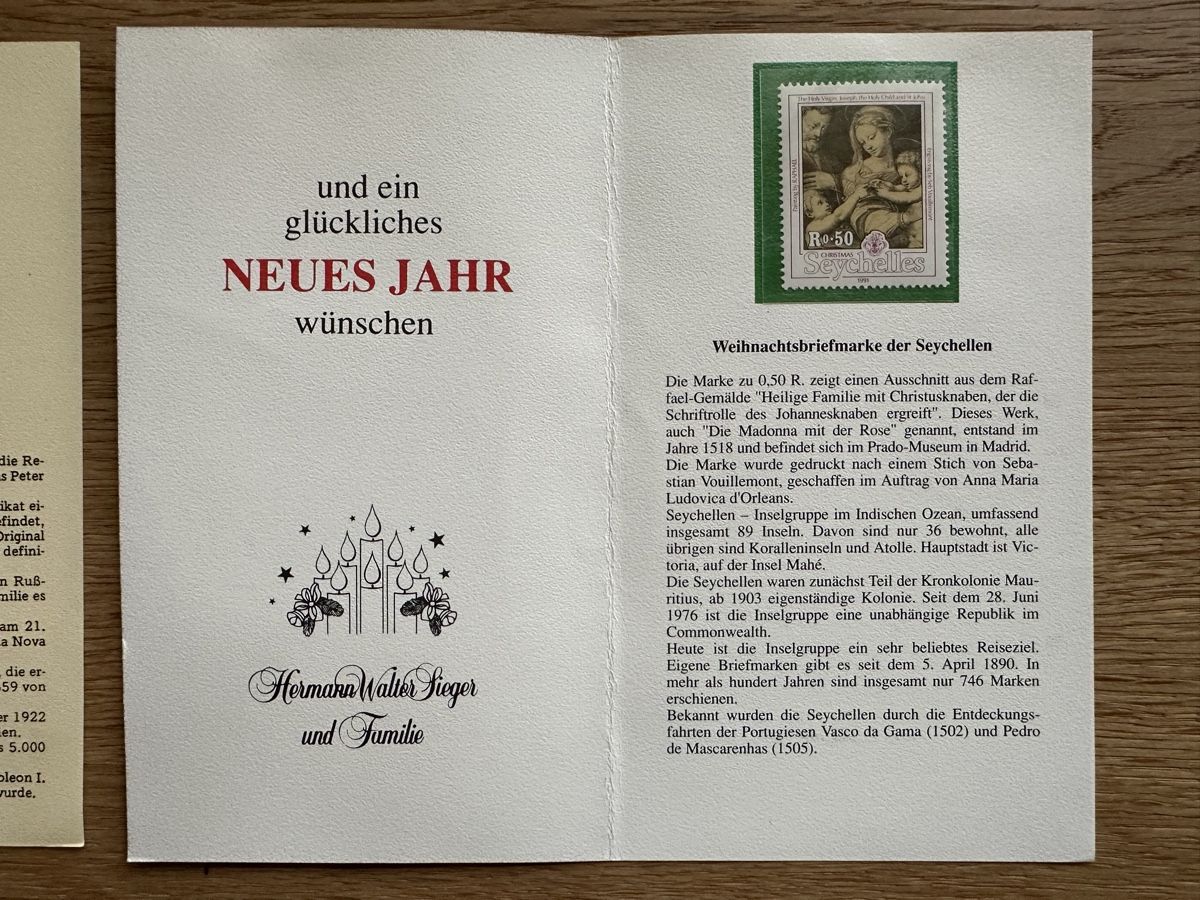 Alle Briefmarken: Weihnachtskarten - 4 liebevoll gestaltete Weihnachtskarten m – Gebraucht aus Schmitten / FR von Samsara169 4