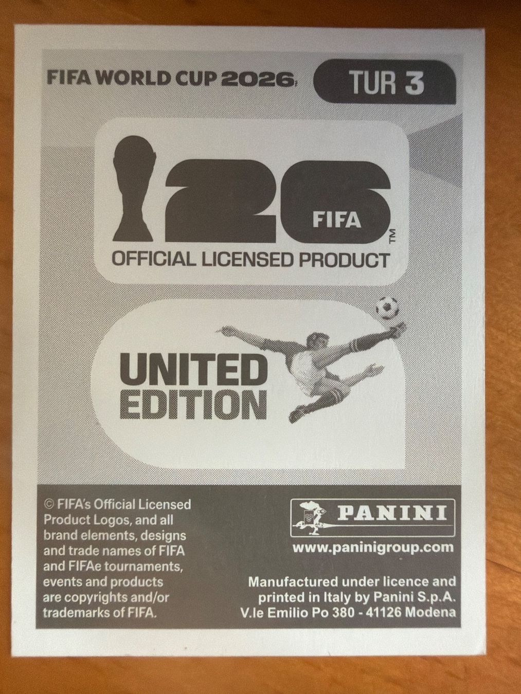 Panini Carte collezionabili: Panini TUR3 – Nuovo (secondo la descrizione) da Susten venduto da Rechnun 1