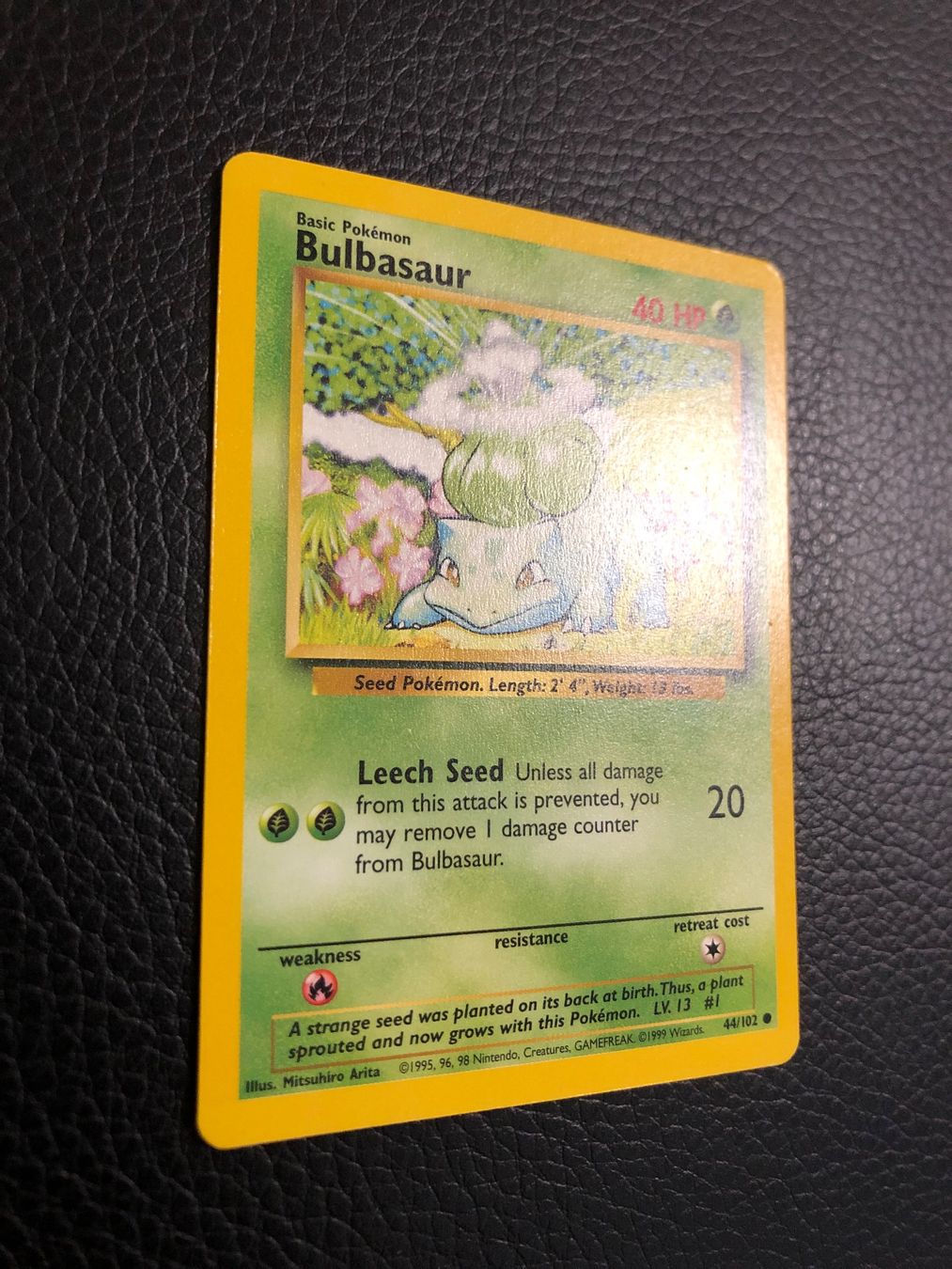 Pokémon Sammelbilder & Trading cards: Base Set Bulbasaur 44/102 Ab 1 – Gebraucht aus Paradiso von Pkmn10 1