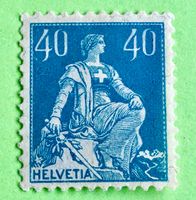  Nr.156 UNGESTEMPELT Helvetia mit Schwert  
