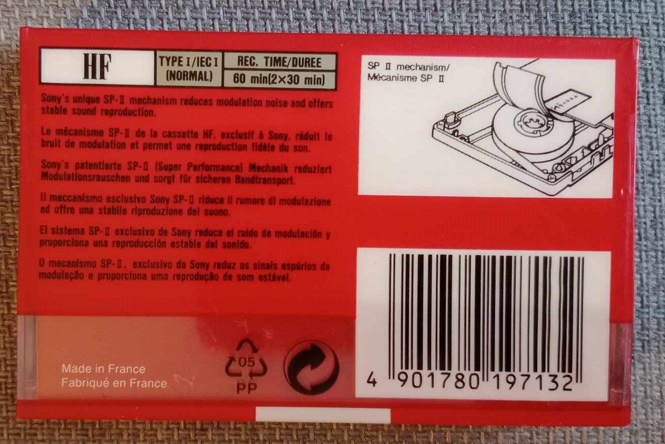 Musicassette: SONY HF C-60 / cassette scellée – Usato da Le Locle venduto da borgespatricia 1