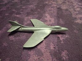 Hunter Jet-Flugzeug, Metall, Vintage Deko,