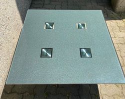 MASSIVER GLAS CLUBTISCH 1A QUALITÄT