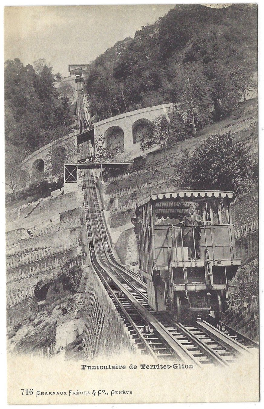 Cartoline postali: Funiculaire  de  Territet-Glion – Usato da Bütschwil venduto da Jackson1A