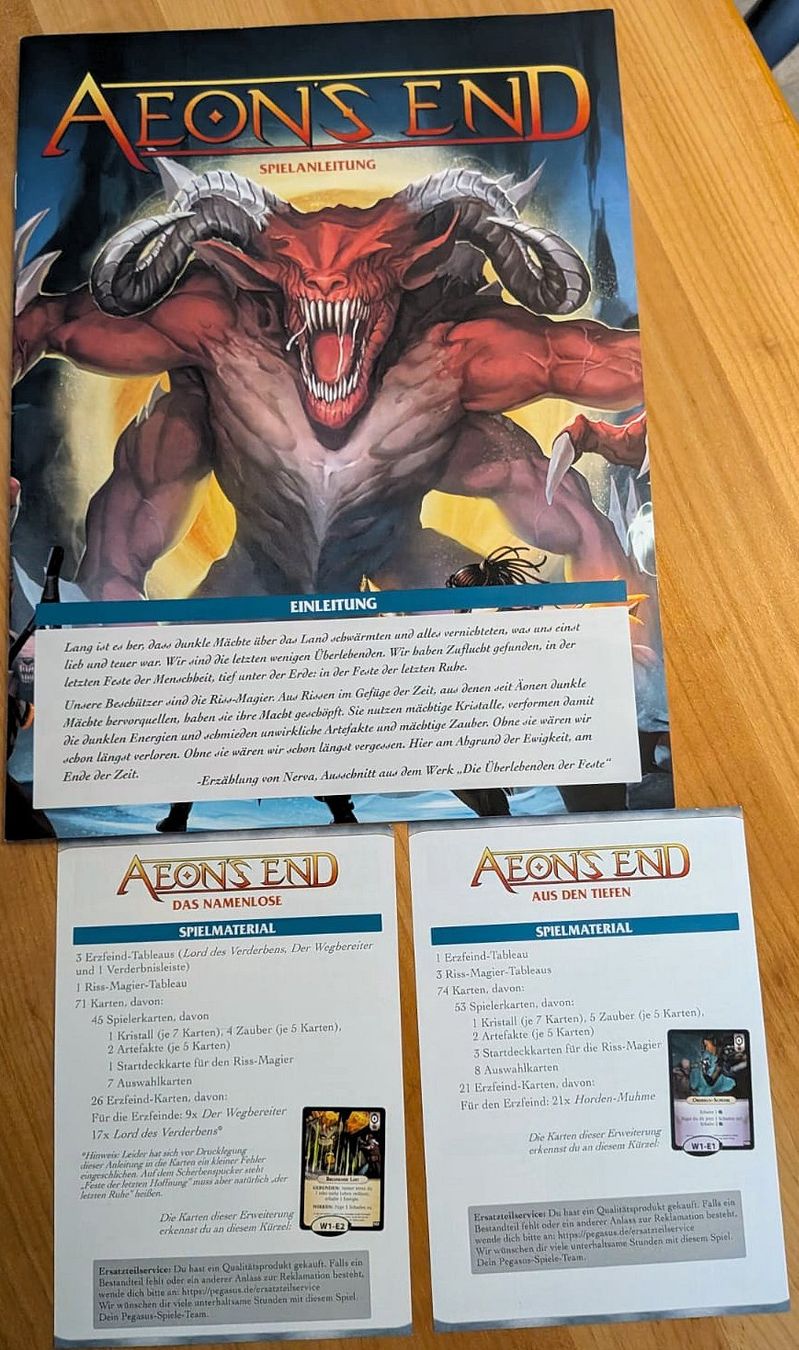 Pegasus Spiele Giochi: Aeon’s End deutsch + 2 Erweiterungen + Insert – Usato da St. Antoni venduto da Waeberd 4