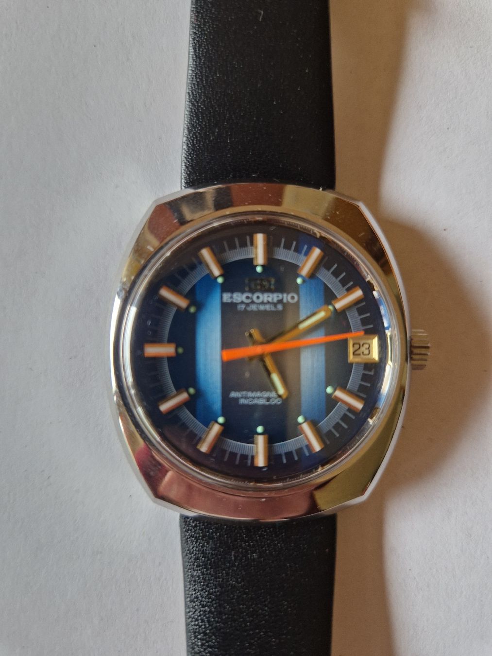 Orologi: ESCORPIO Vintage Handaufzug Uhr "NOS" – Nuovo (secondo la descrizione) da Bern venduto da Ak1917
