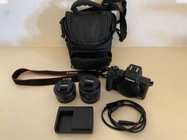 Canon EOS M50 + 2 Canon lenses - LIKE NEW