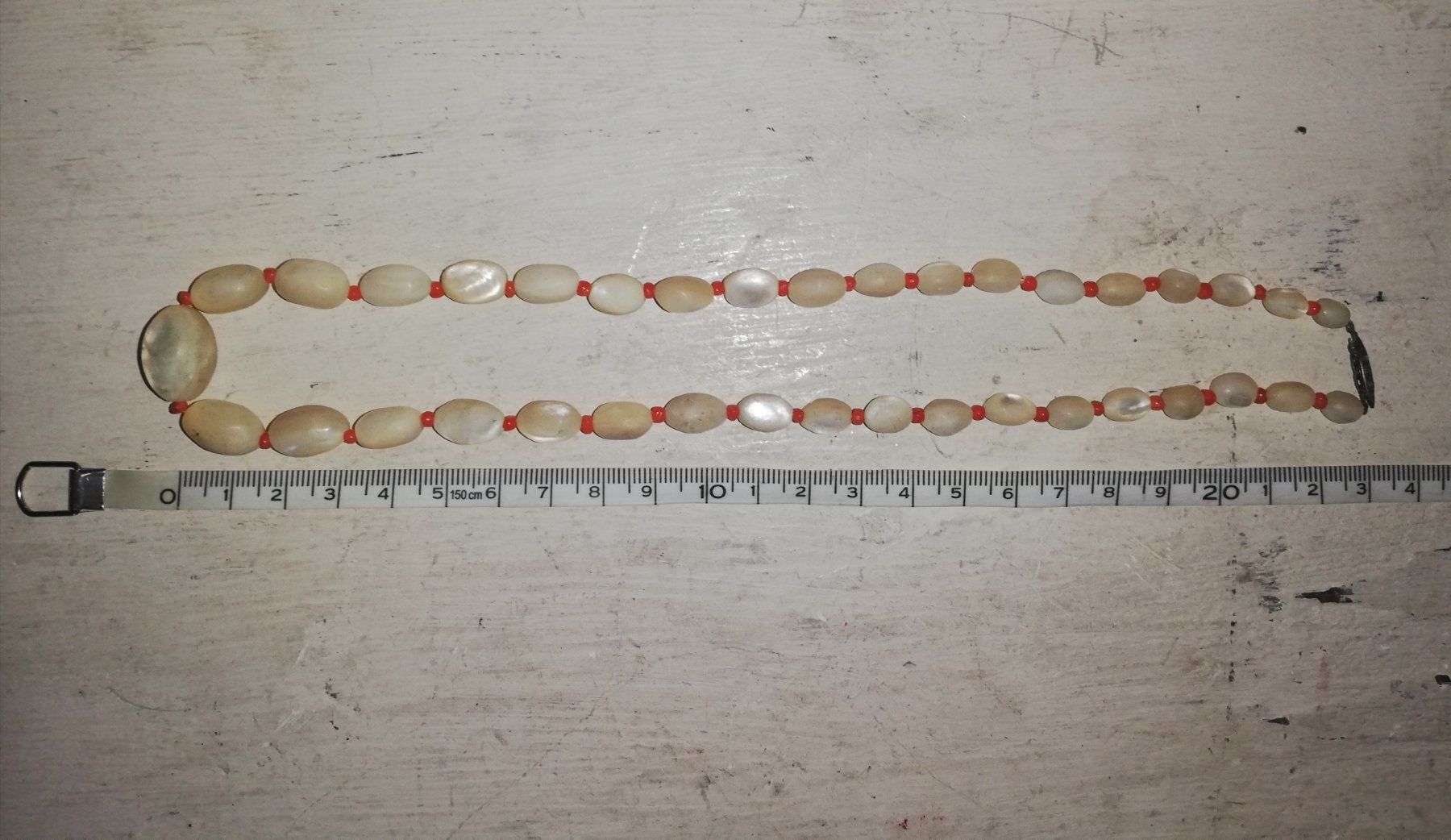 Catenine: Kette Perlmutt Koralle Silber 800 – Usato da Aarburg venduto da Emelie 5