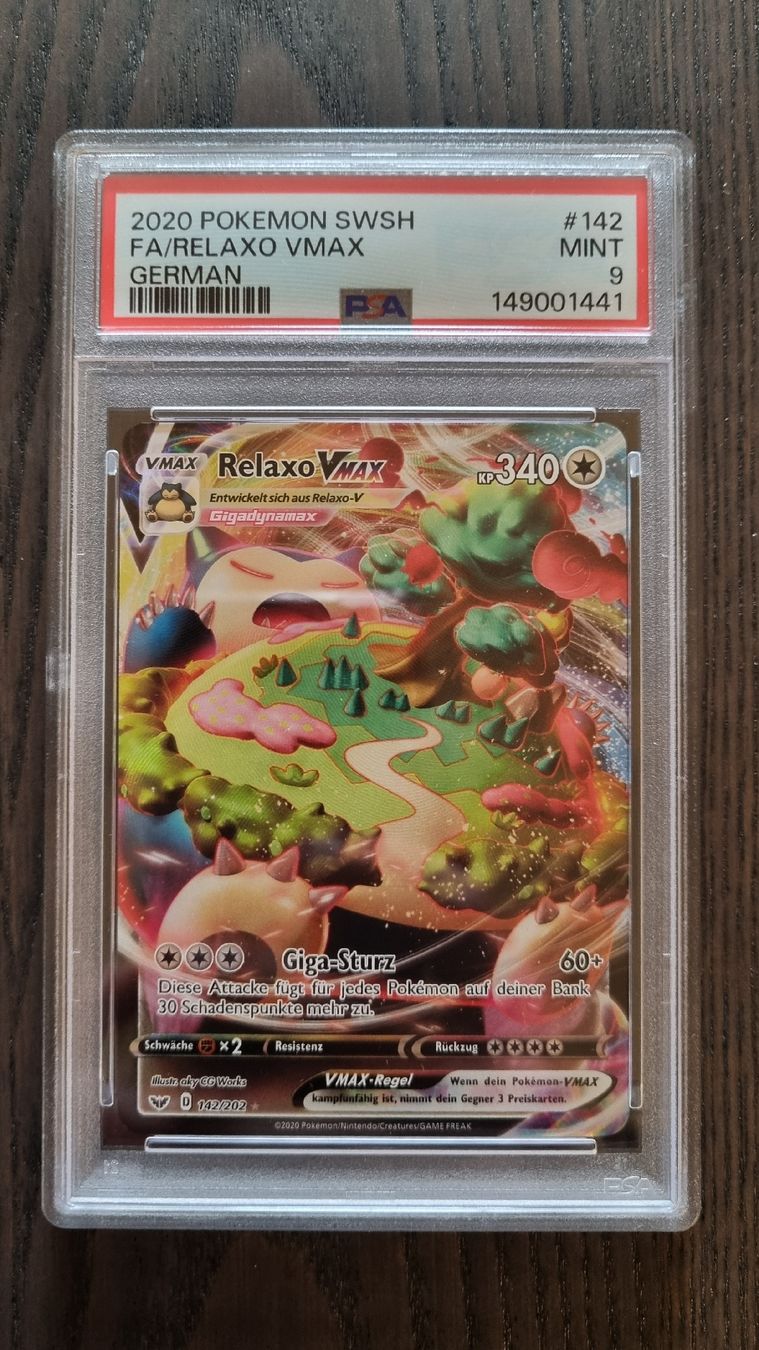 Pokémon Carte collezionabili: Relaxo SWSH 142/202 PSA 9 Deutsch – Usato da Bern venduto da NeoSatoshi