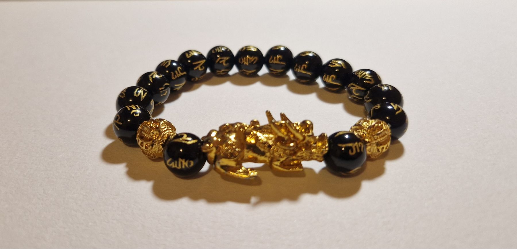 Bracciali & Braccialetti: Bracelet Dragon Doré de la Prospérité – Nuovo e nell'imballaggio originale da St-Imier venduto da tia_plt5