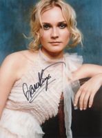Original Autogramm von DIANE KRUGER auf Großfoto
