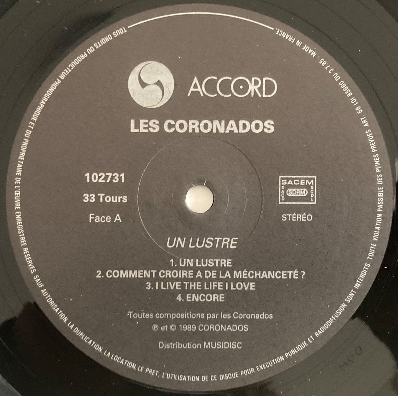 Dischi in vinile: CORONADOS - UN LUSTRE – Usato da Poliez-Pittet venduto da Newtown-Records 2