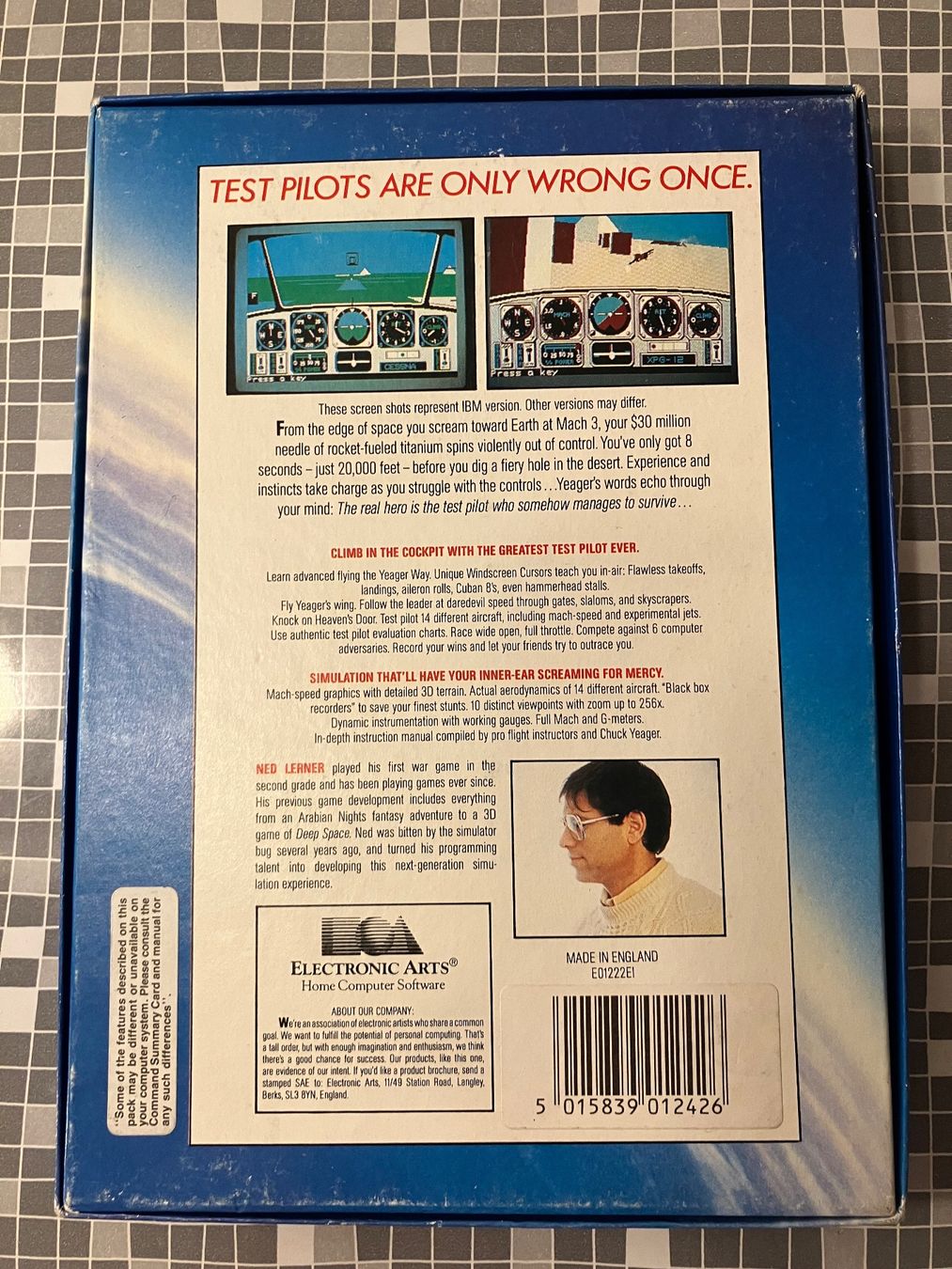Giochi: Retro: "Chuck Yeager's Advances Flight Trainer" (1987, C-64) – Usato da Winkel venduto da Asdas87 2