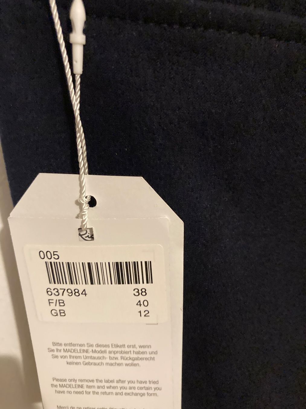 Madeleine Pantaloni: Damen Hose schwarz Gr.40 Neu – Nuovo e nell'imballaggio originale da Mammern venduto da Naelo2026 2