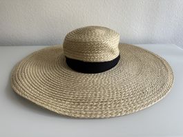 H&M Strohhut mit breiter Krempe / Grösse S -54 cm Kopfumfang