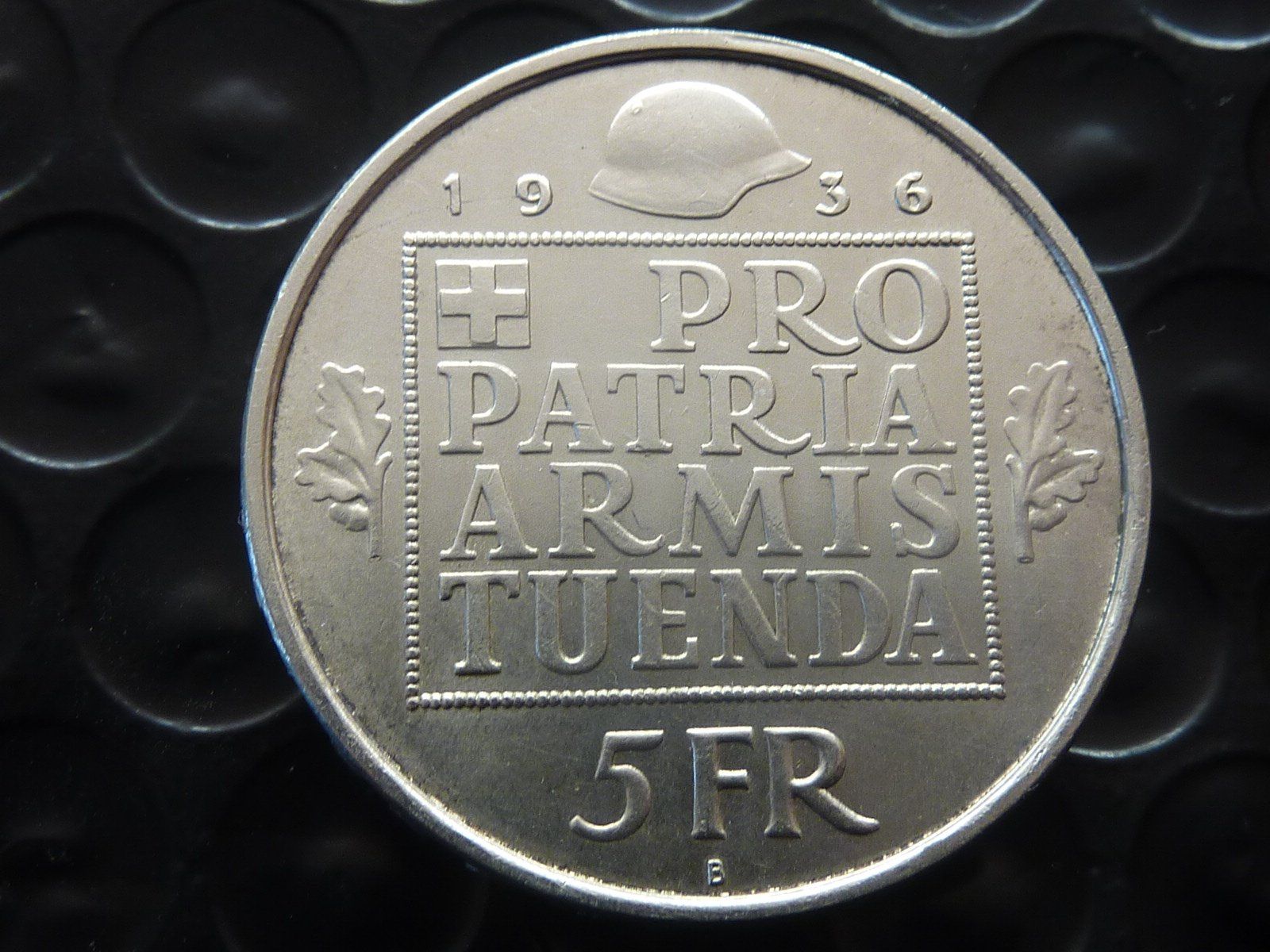 Tutti le monete: 5 Fr. 1936 Wehranleihe   - unz. / stgl. – Nuovo (secondo la descrizione) da Seon venduto da aee_7gpz 1