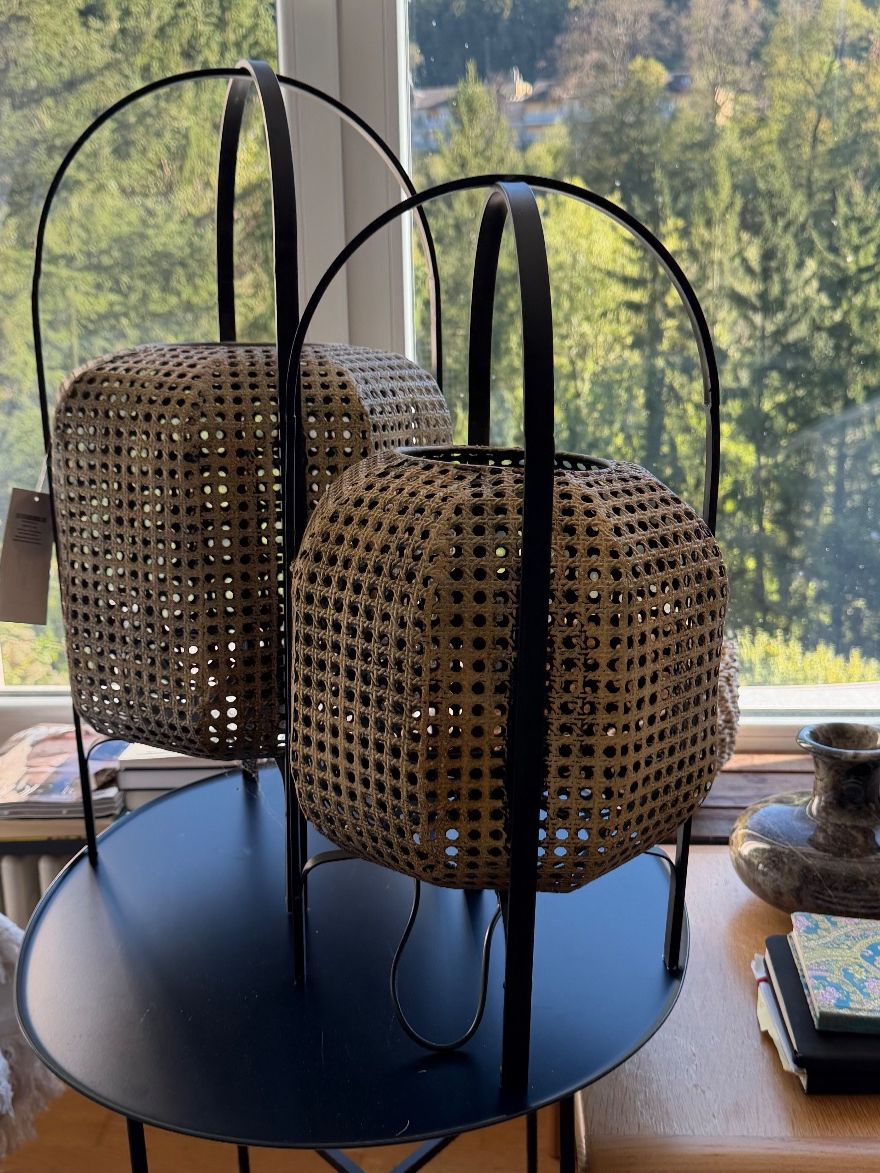 Lampade: 2 Lampen Eisen Wiener Geflecht mit Strom – Usato da Nussbaumen AG venduto da normajeanbaker 4