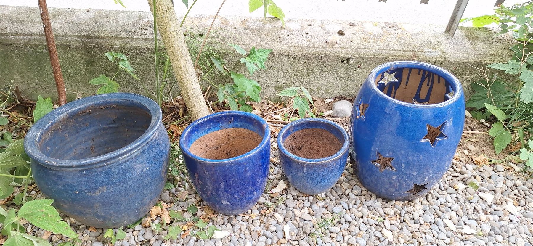 Vasi per fiori: Blumentöpfe Keramik blau – Usato da Bern venduto da jimmy031