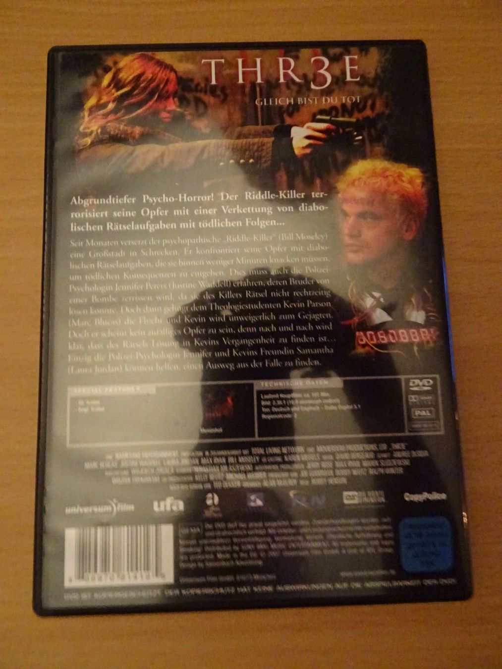 Tutti i DVDs: Thr3e - Gleich bist Du tot – Usato da Erstfeld venduto da Mario_boe0 2
