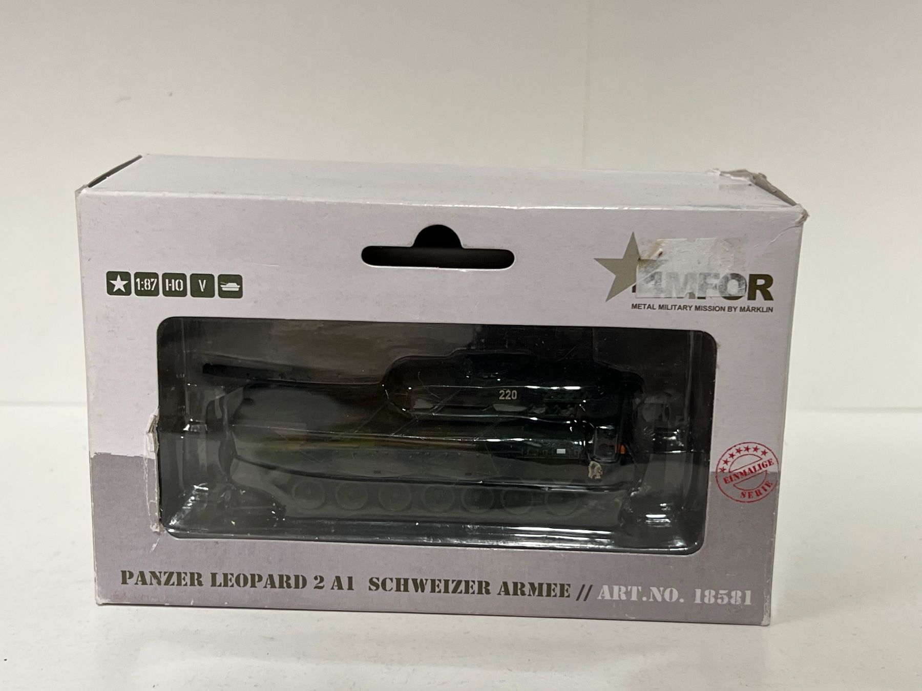 Liliput Modellini di ferrovie: 4MFOR PANZER LEOPARD 2 AI SCHWEIZER ARMEE H0 1:87 – Usato da Geroldswil venduto da TopTrain54 7