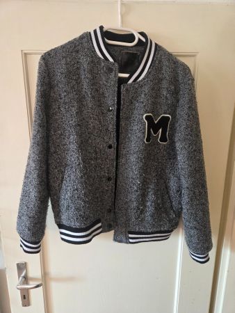 Coole College Jacke, Gr. 14, Grau-Schwarz, Top Zustand!