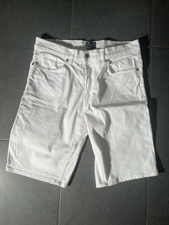 H&M Herren Shorts, weiss, Grösse 30, Slim Fit