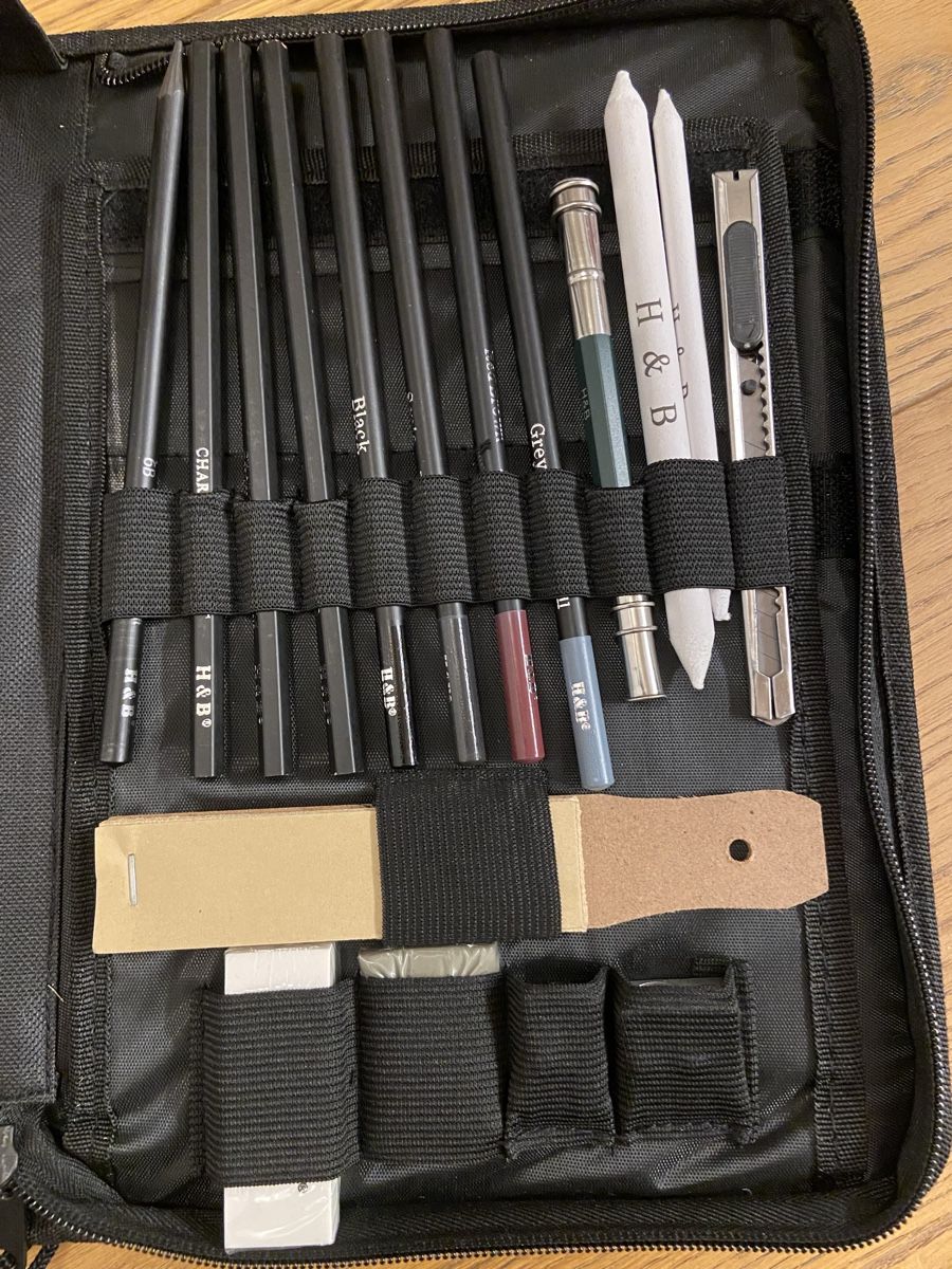 Matite, matite colorate & gessi: H&B Skizzierstift Set, 72-teilig, Neu! – Nuovo e nell'imballaggio originale da Rothenburg venduto da schmettervogel 2