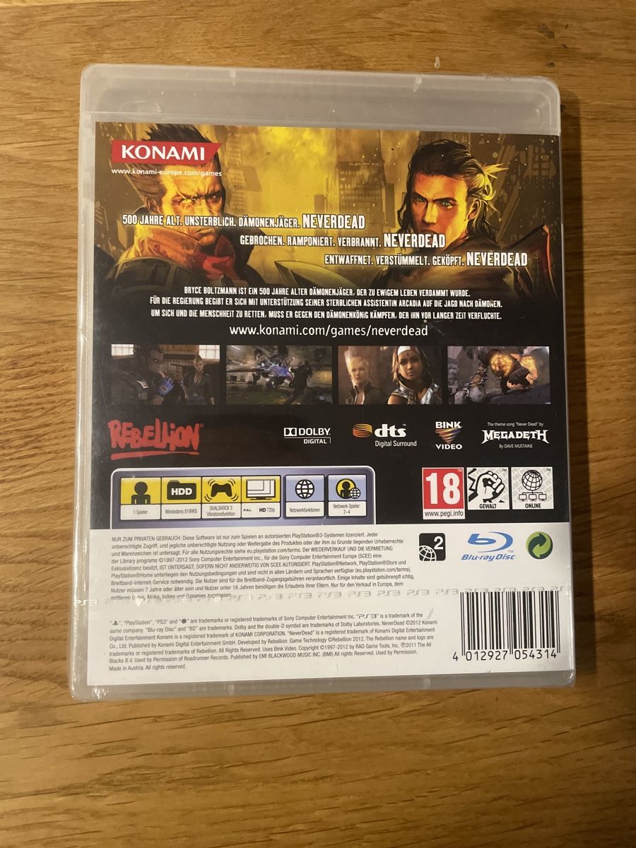 Spiele: Neverdead Ps3 *Sealed* – Neu und originalverpackt aus Hagendorn von masterchieff 1