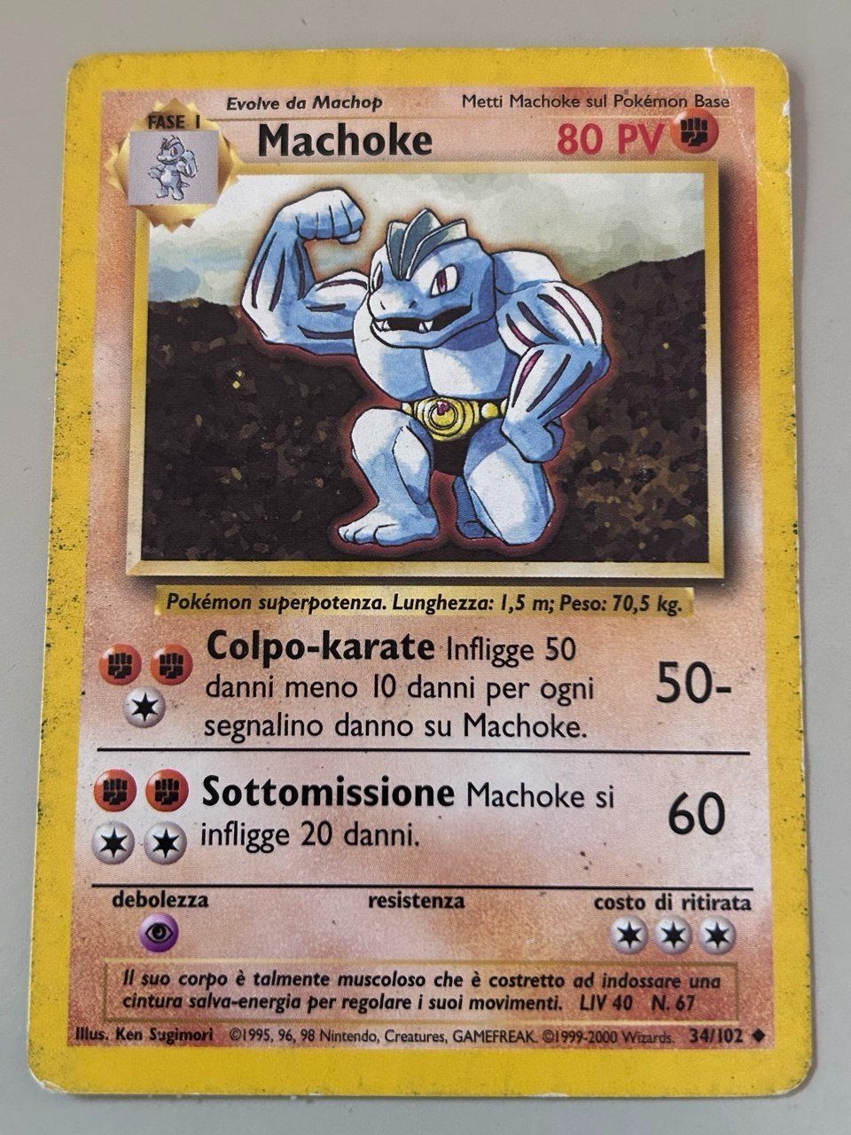 Pokémon Carte collezionabili: Machoke Set Base Pokemon 1999-2000 – Usato da Giubiasco venduto da LorisVale
