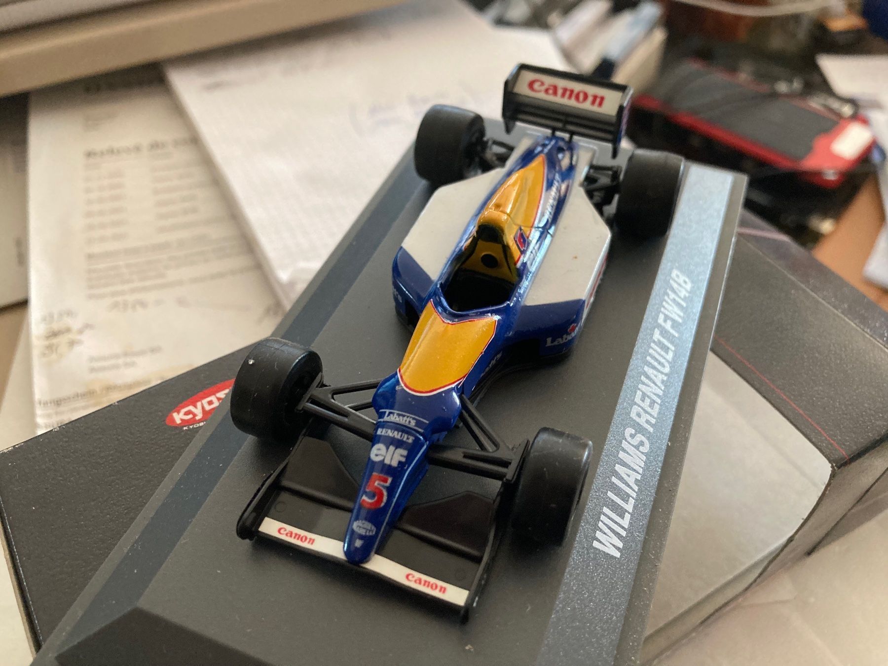 Renault Modellini d'auto: Williams Renault FW14B.  1/43 – Usato da Versoix venduto da Jeannot57 5