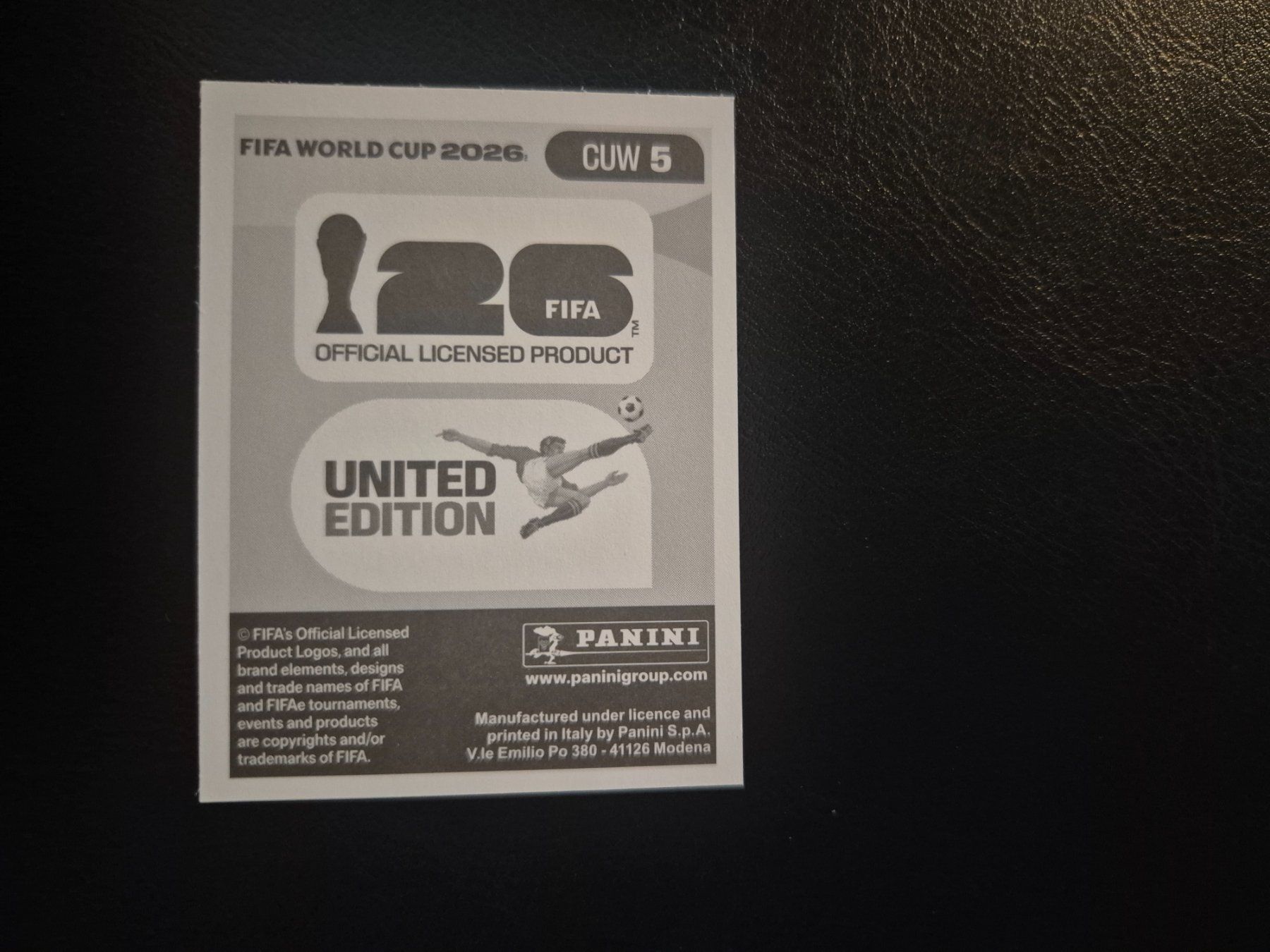 Panini Sammelbilder & Trading cards: Panini WM 26 CUW 5 – Neu (gemäss Beschreibung) aus Rorschacherberg von AJ3108 1