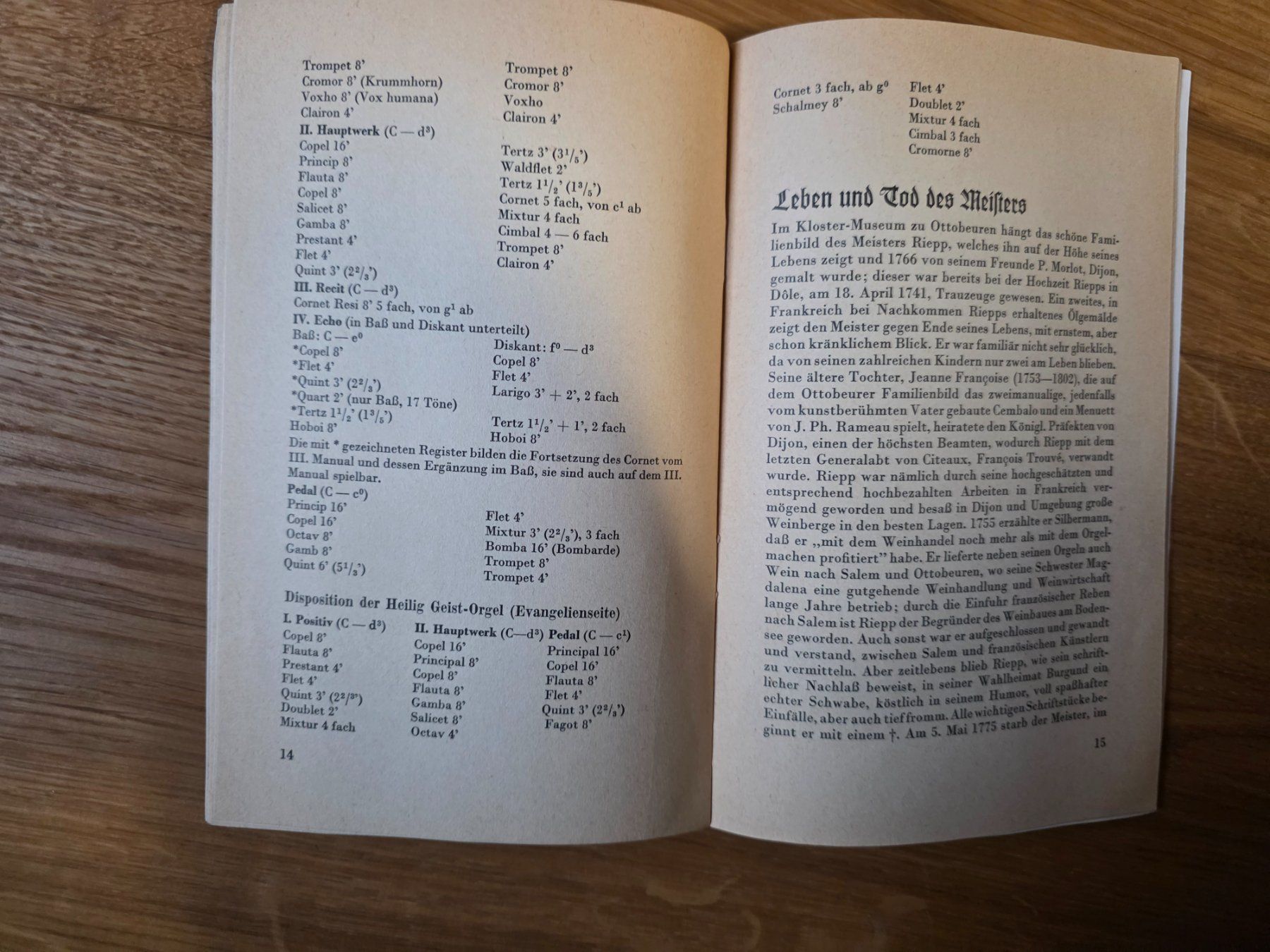 Libri: Die Orgel Werke der Abtei Ottobeuren - 1959 – Usato da Walterswil BE venduto da Lonitti 4