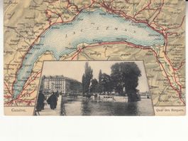 Genève 1906 mit Stabstempel Genève / Ambulant Nr. 2