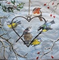 Serviette heart shaped feeder (1046) 2Stk.