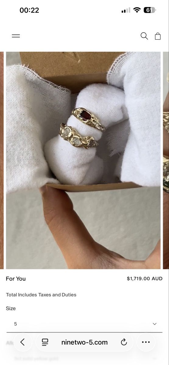 Anelli: Ninetwo5 solid gold keshi pearl ring – Nuovo (secondo la descrizione) da Arth venduto da ala_2fb6 5