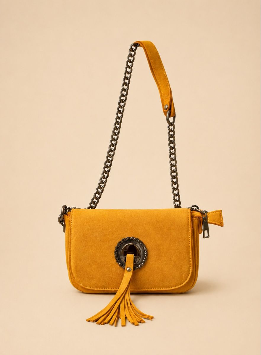 Borse da donna: SAC BANDOULIÈRE JAUNE À FRANGES – Nuovo (secondo la descrizione) da Lausanne venduto da KeNaChic 1