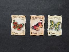 Aserbaidschan - 3 x Schmetterlinge 2009