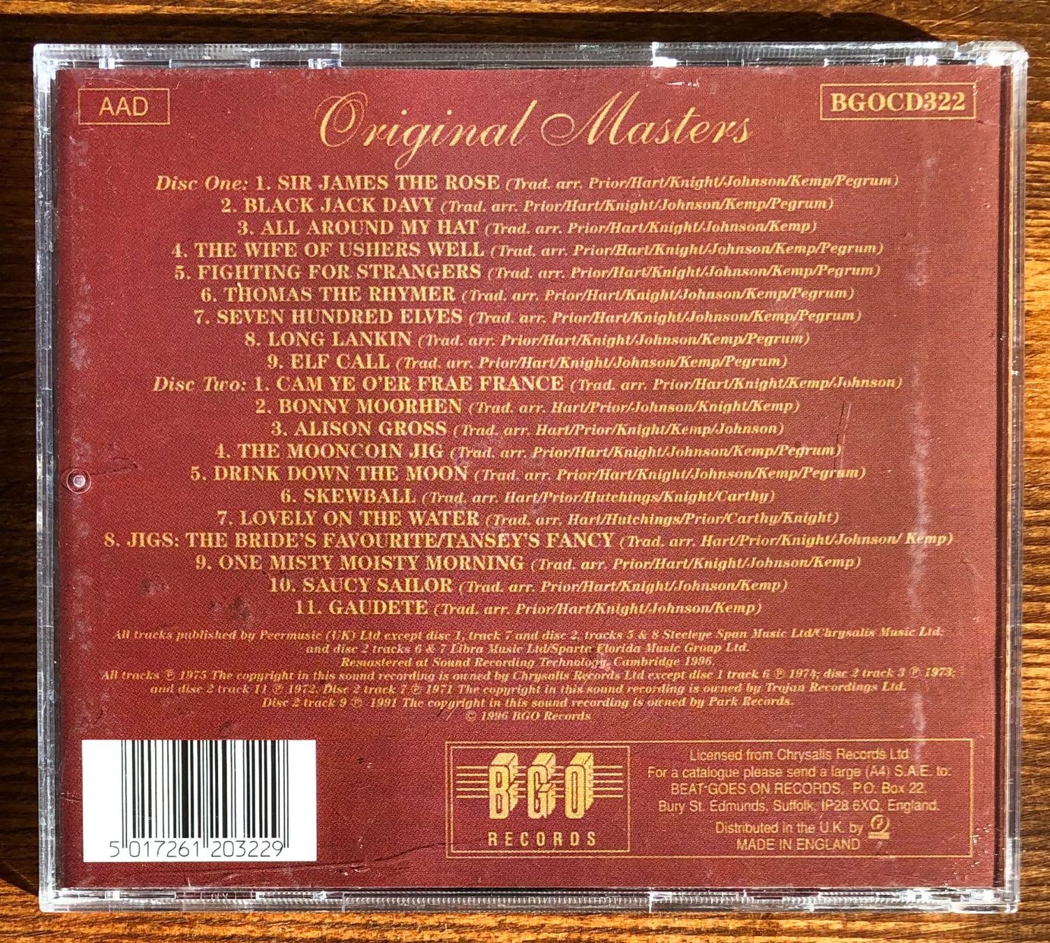 CDs: Steeleye Span – Original Masters 2CD, Folk Rock – Gebraucht aus Luzern von Schlafenicht00 1