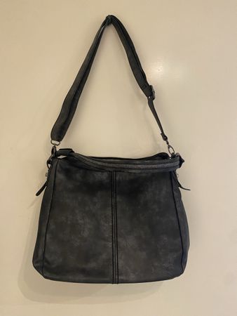 Grau / Anthrazit Gabor Handtasche, neuwertig, Top Zustand