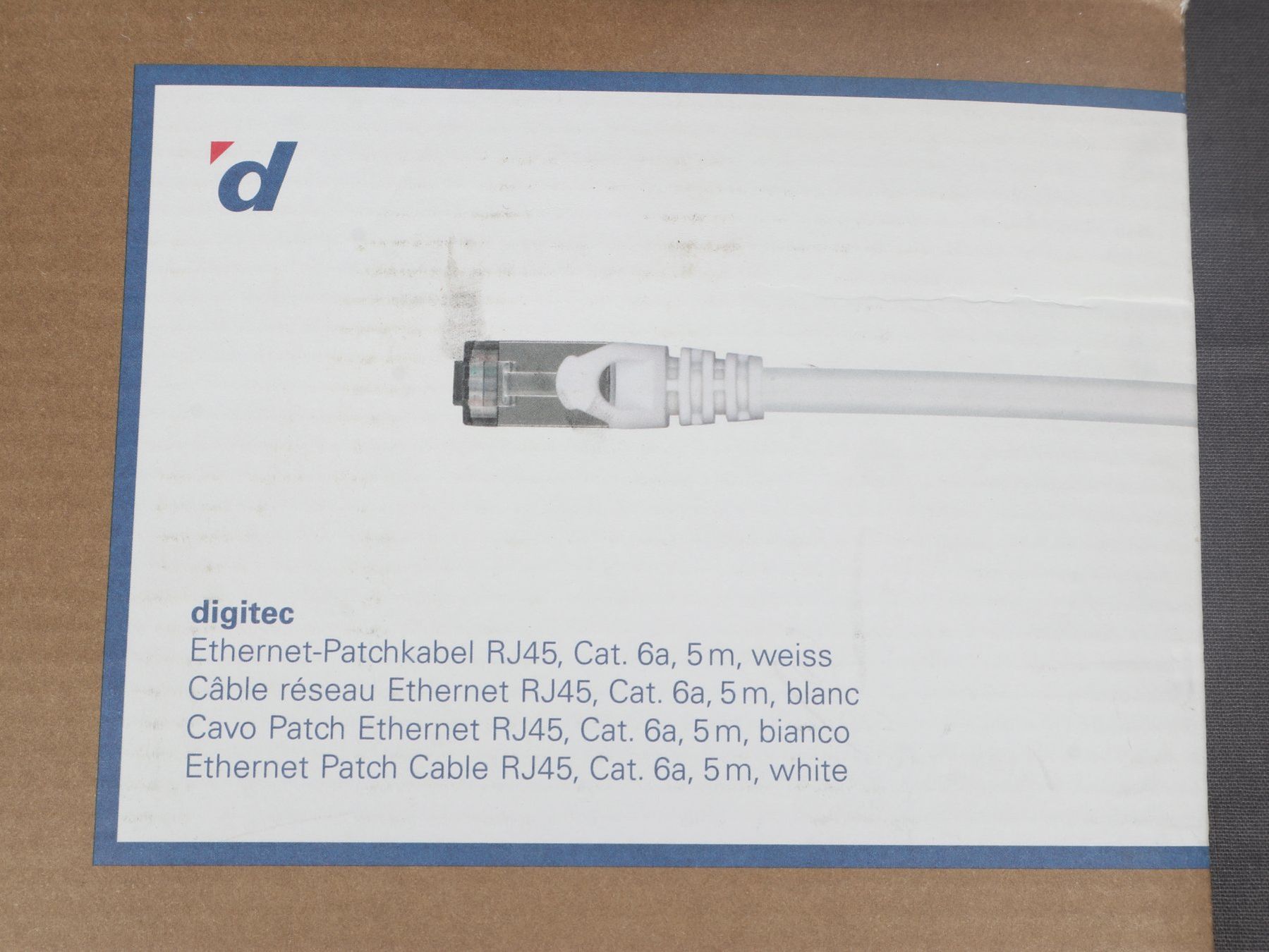 Digitec Kabel: DIGITEC Ethernet-Patchkabel 5m, weiss – Neu (gemäss Beschreibung) aus Steinen von Restwert_Steinen 6