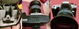 Ganze Fotoausrüstung Minolta
