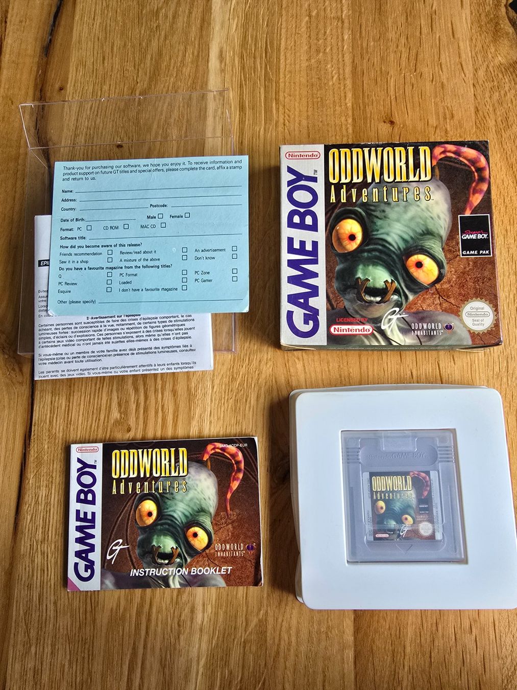 Nintendo Giochi: Nintendo Gameboy/Oddworld/OVP – Usato da Sursee venduto da Elian91