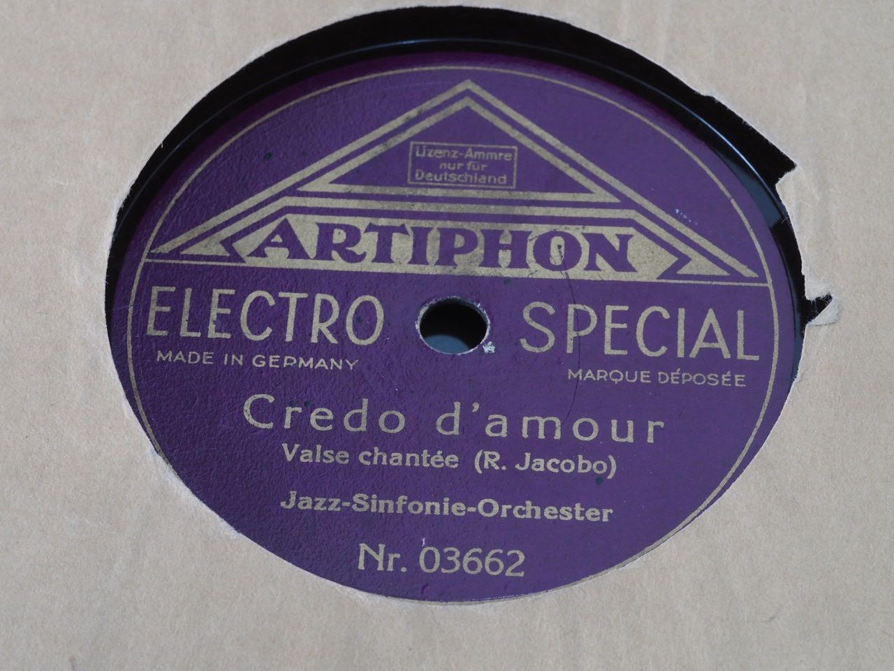 Schallplatten: DISQUES 78 TZOURS – Gebraucht aus Lausanne von Leag 7