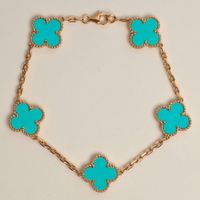 Authentique Bracelet VAN CLEEF ARPELS Alhambra turquoise