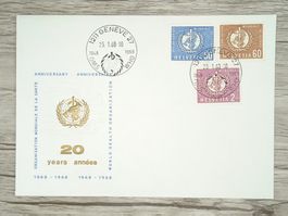 TR100 Enveloppe Suisse + Timbre 1968