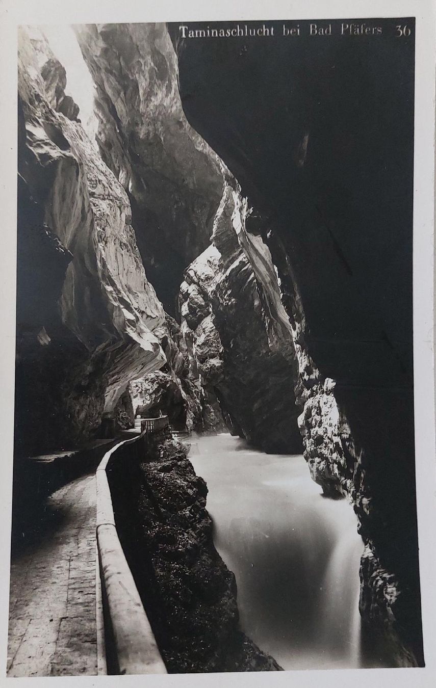 Cartoline postali: BAD PFÄFERS - Taminaschlucht – Usato da Delémont venduto da Domdom1
