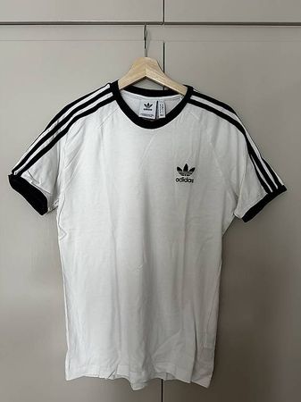 Adidas T-shirt blanc noir