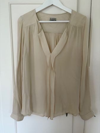 Seidenbluse Closed beige Gr. M